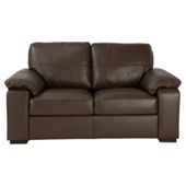 Ashmore Small Leather Sofa, Brown