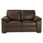 Ashmore Small Leather Sofa, Brown