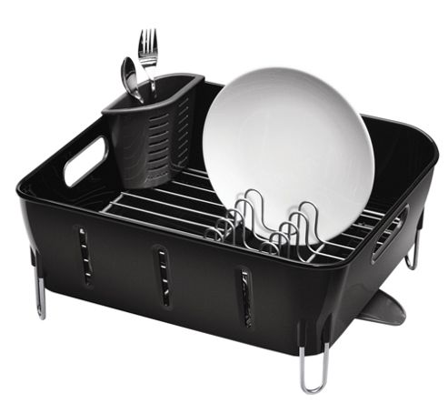 Image of Simplehuman Compact Dish Rack - Black