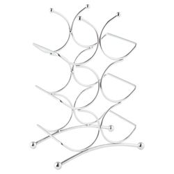Circolare 6 bottle Wine rack, Chrome