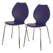 Candy Pair Of Chairs White / Purple