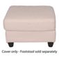 Ashley Loose Cover For Footstool, Natural