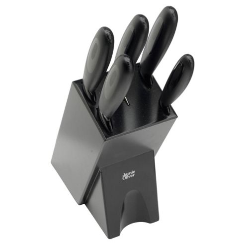 Image of Jamie Oliver Knife Block Set, Black