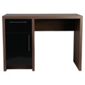 Manhattan Straight Desk, Walnut Effect / Black