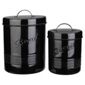 Tesco Enamel Biscuit and Bread Canister, Black