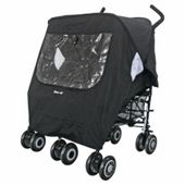 Koo-di Pack it Rain Cover Twin, Black