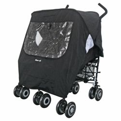Koo-di Pack it Rain Cover Twin, Black