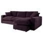 Valentino Right Hand Facingchaise Sofa, Plum
