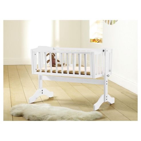 Image of Saplings Bethany Crib With Mattress, White