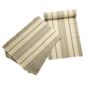 Tesco Ribbed Taupe Stripe Runner & 6 pack of placemats