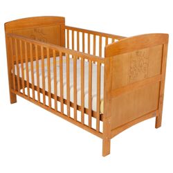 Obaby Disney Winnie the Pooh Cot Bed in Country Pine