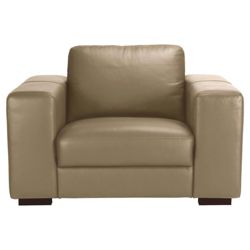 Antonio Leather Chair Taupe