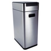 Oxo Softworks 40L brushed chrome slim touch top bin