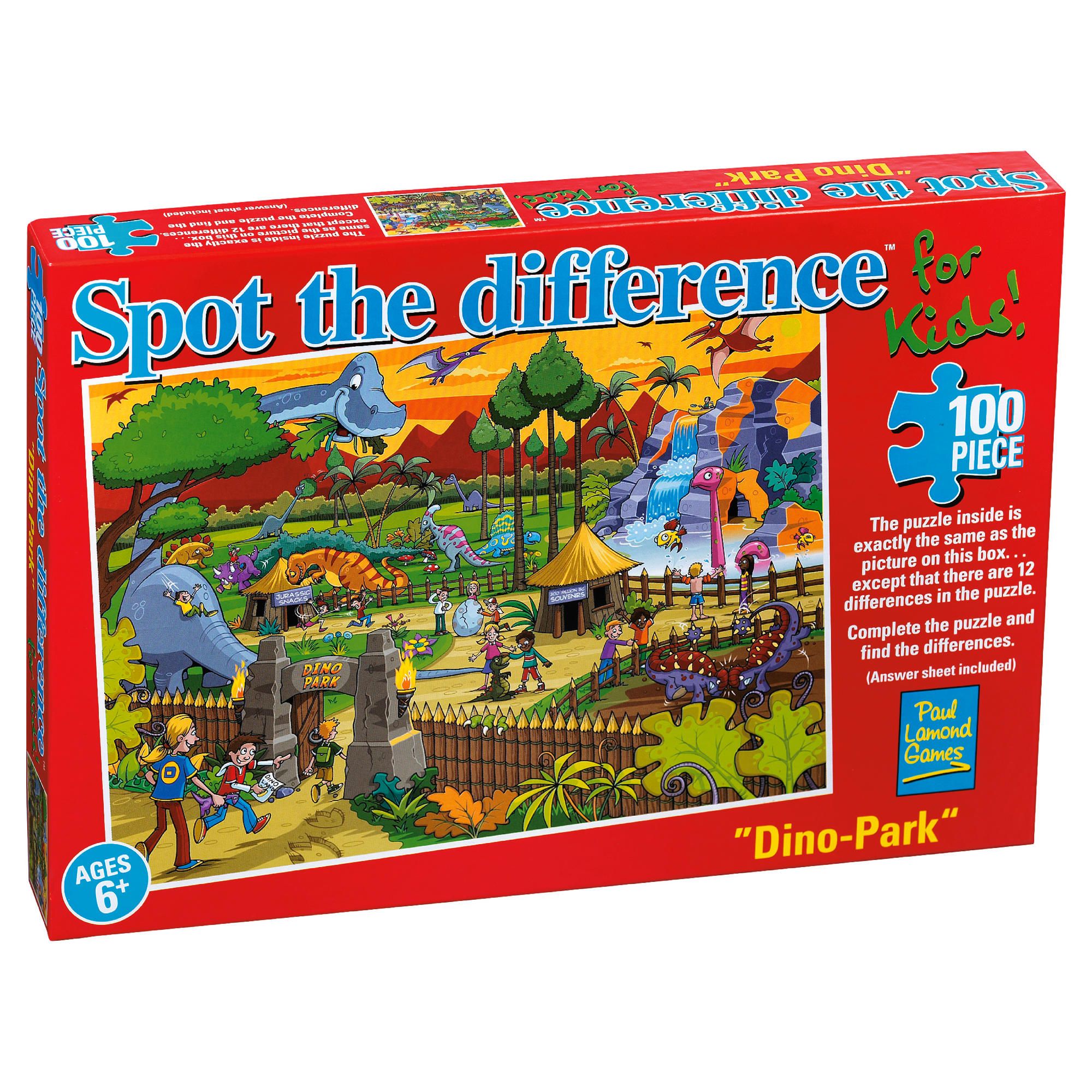 Spot The Difference Puzzles - Dinosaur Park