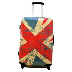 Union Jack 4-Wheel Hard Shell Suitcase, Medium