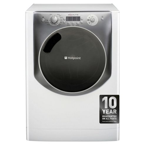 Image of Hotpoint Aqualtis Aq113l297euk Washing Machine, 11kg Wash Load, 1200 Rpm Spin, A+++ Energy Rating, White Titanium