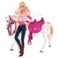Barbie Doll & Tawny Horse Walking Together