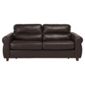 Fabio Leather Sofabed Brown