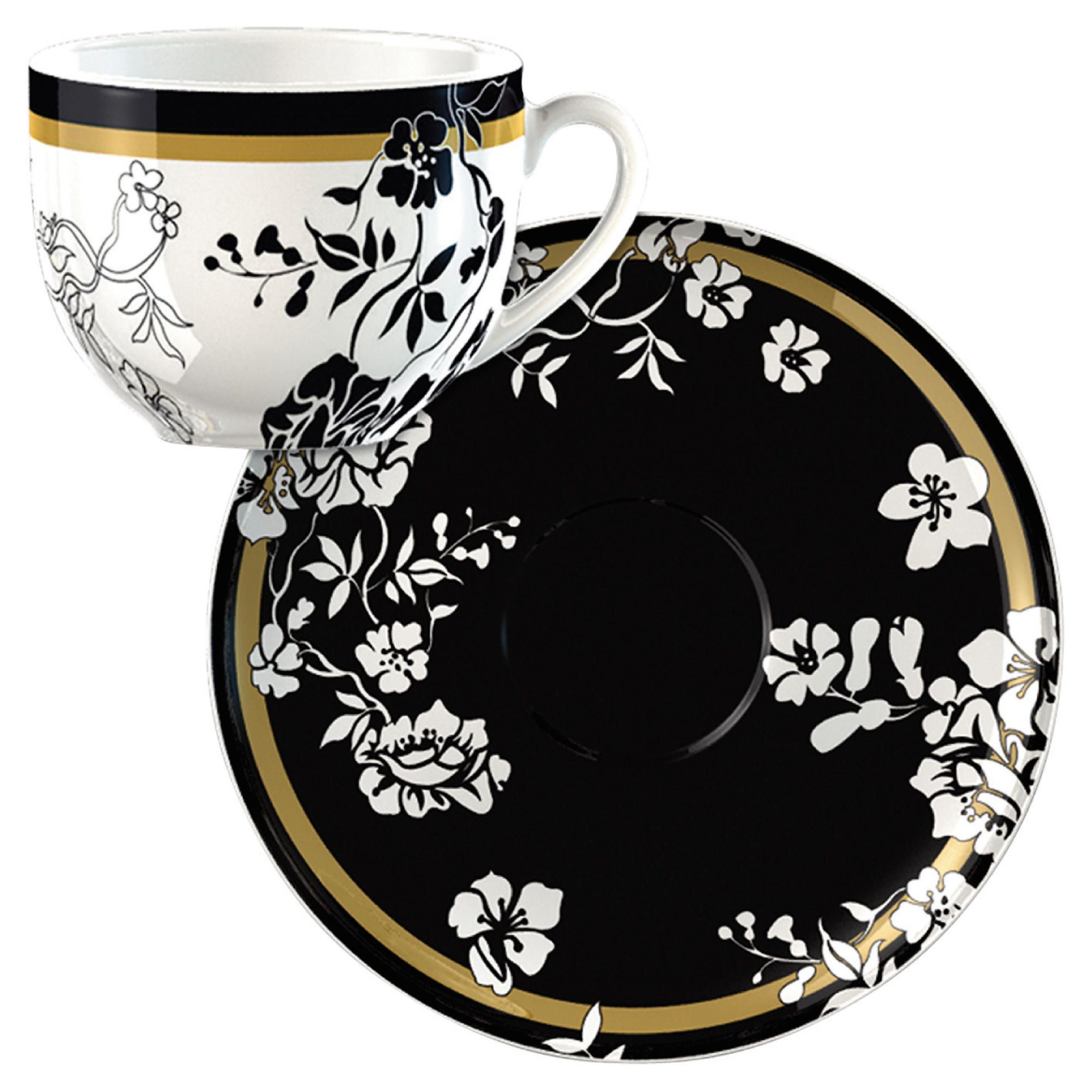 V&A Breakfast Cup & Saucer Gift - Brocade