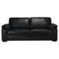 Ashmore Large Leather Sofa, Black