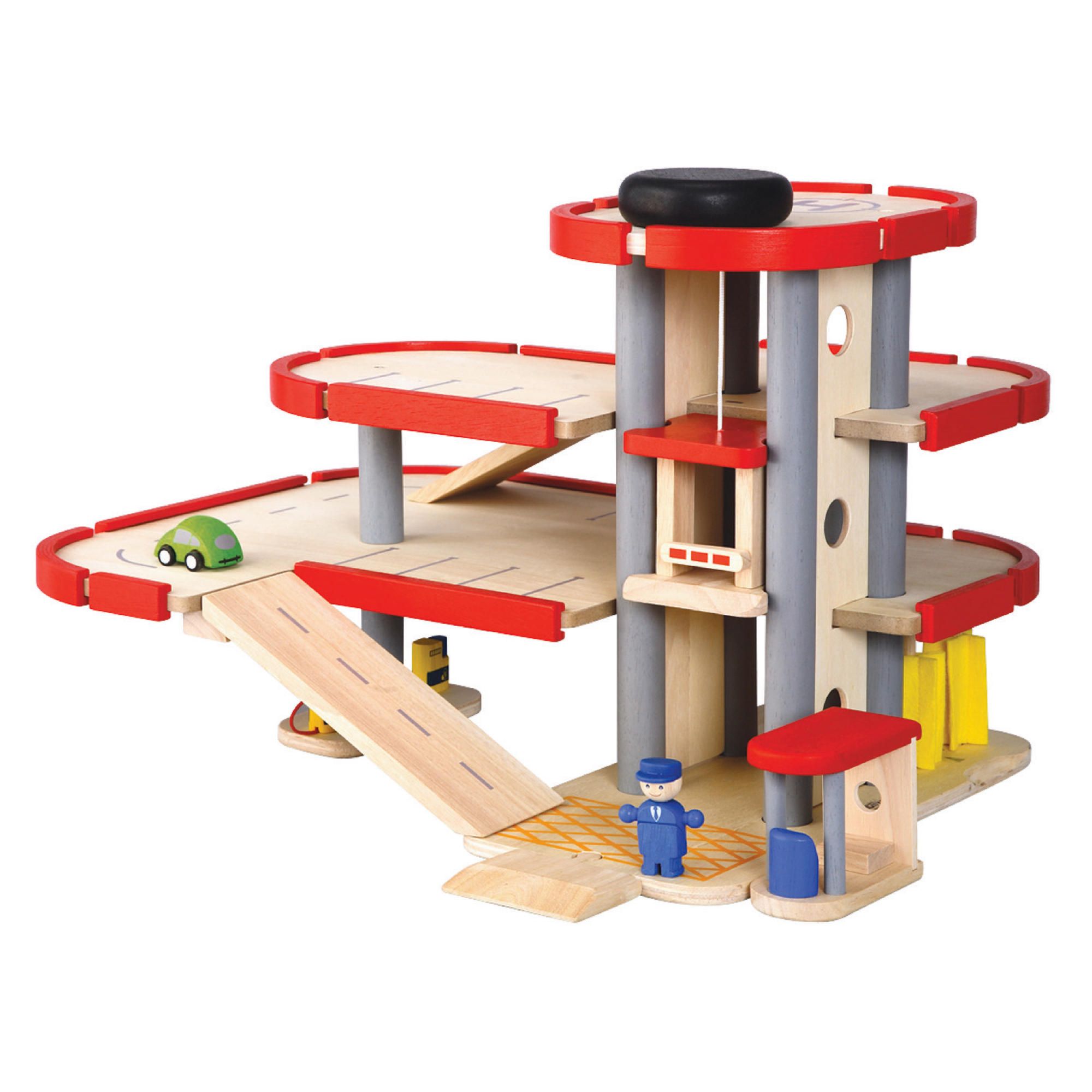 Plan Toys Parking Garage wooden toy 