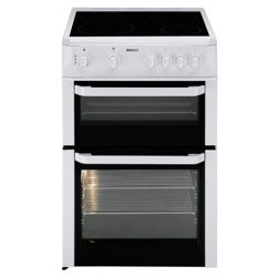 Beko BDC643W 60cm Twin Cavity Ceramic Cooker