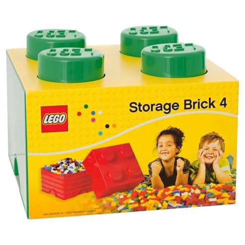 Image of Lego Storage Brick 4 Green