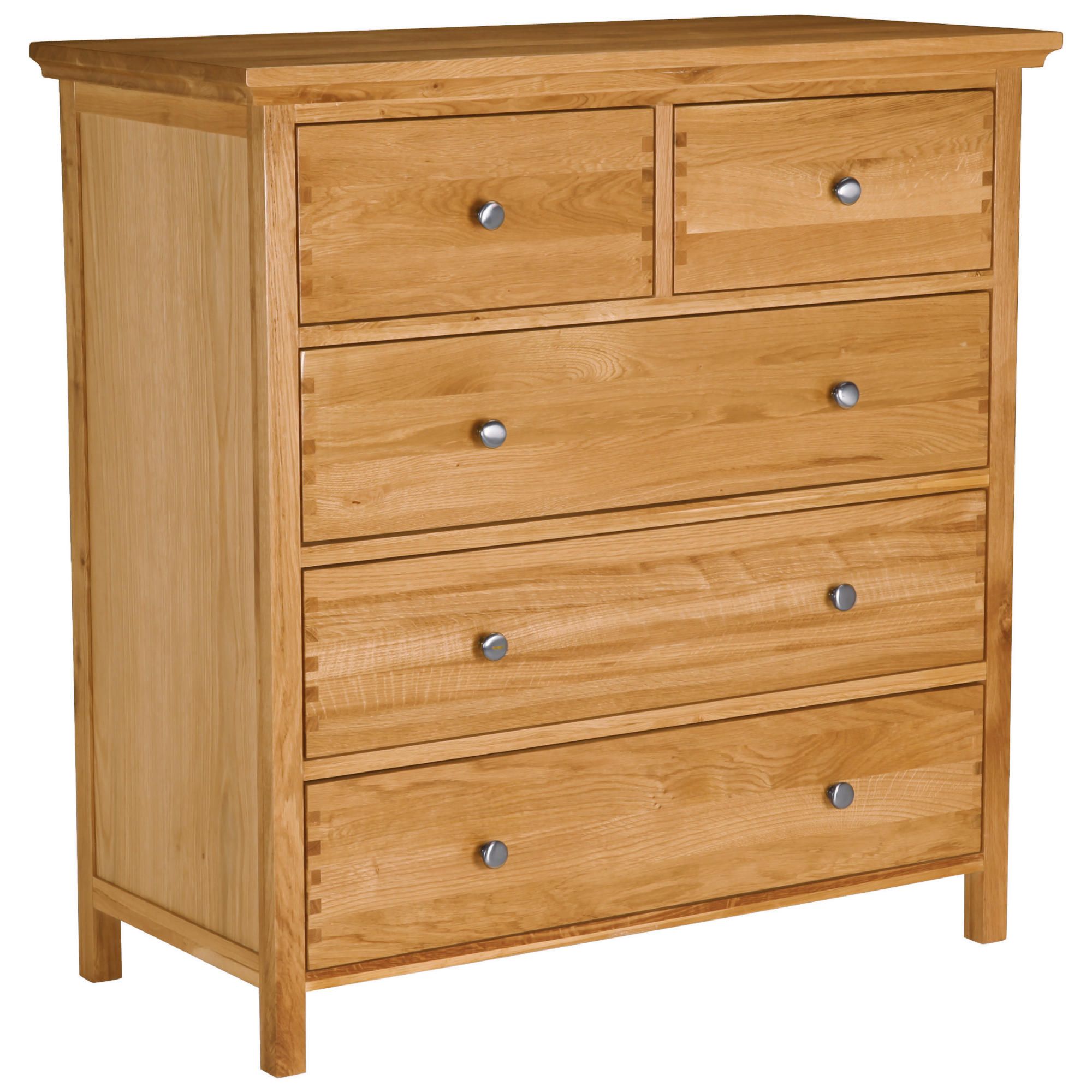 Hampstead 5 Drawer Chest Oak at Tesco Direct