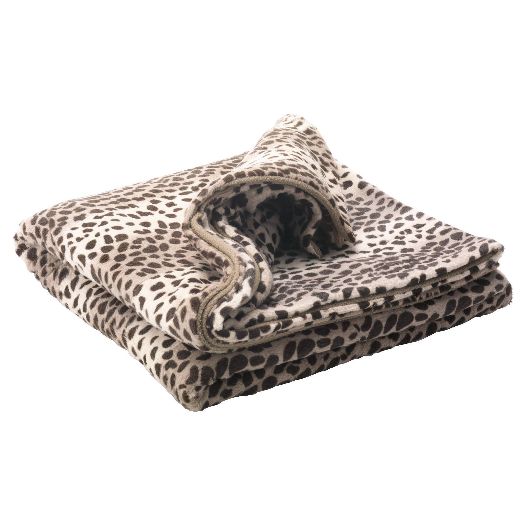 Tesco leopard faux fur throw mink