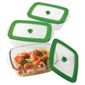 Pyrex 3 piece 4in1 Rectangular Casserole Dish Set with Lids