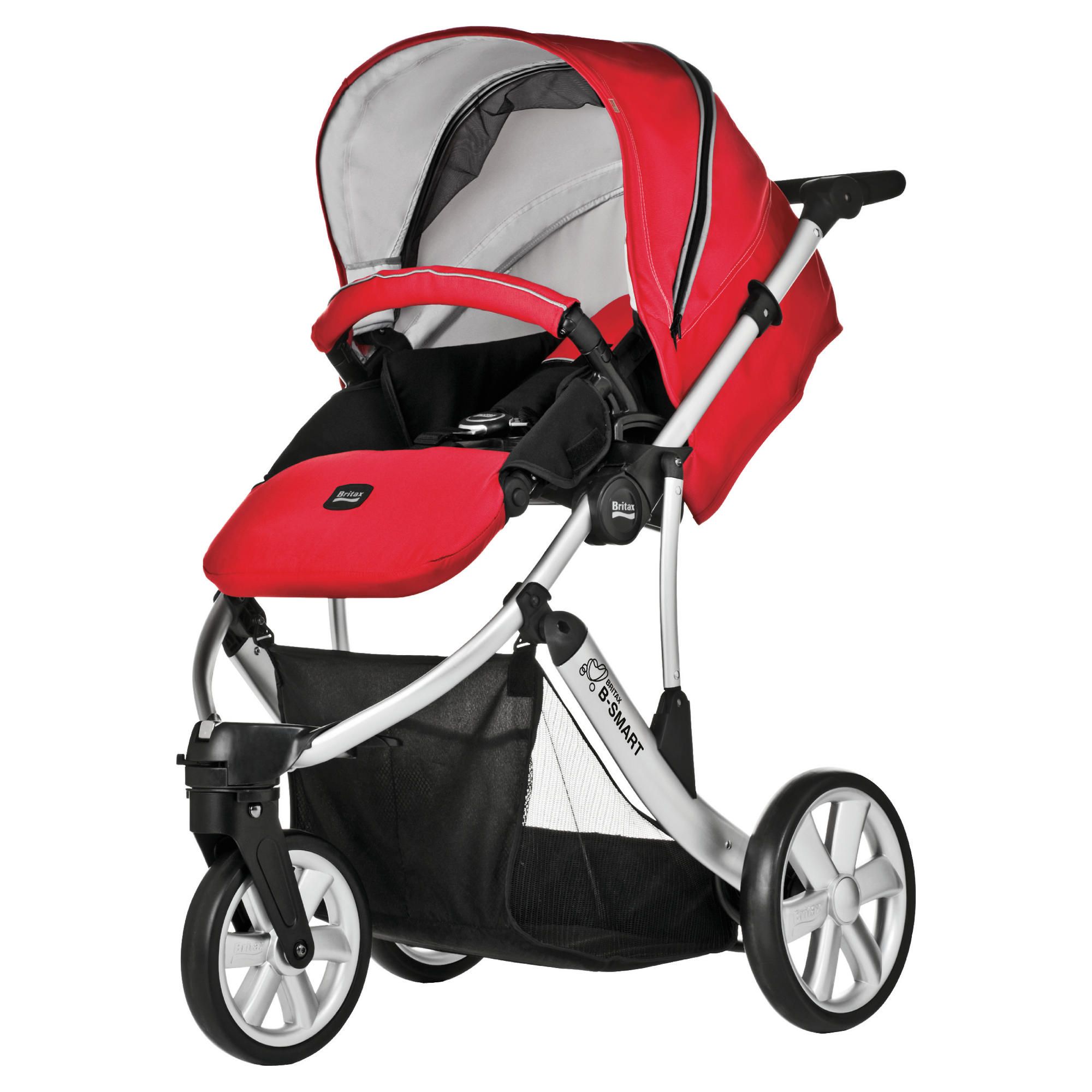Britax B Smart 3 Wheeler Pushchair, Venetian Red at Tesco Direct