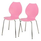 Candy Pair Of Chairs White / Pink