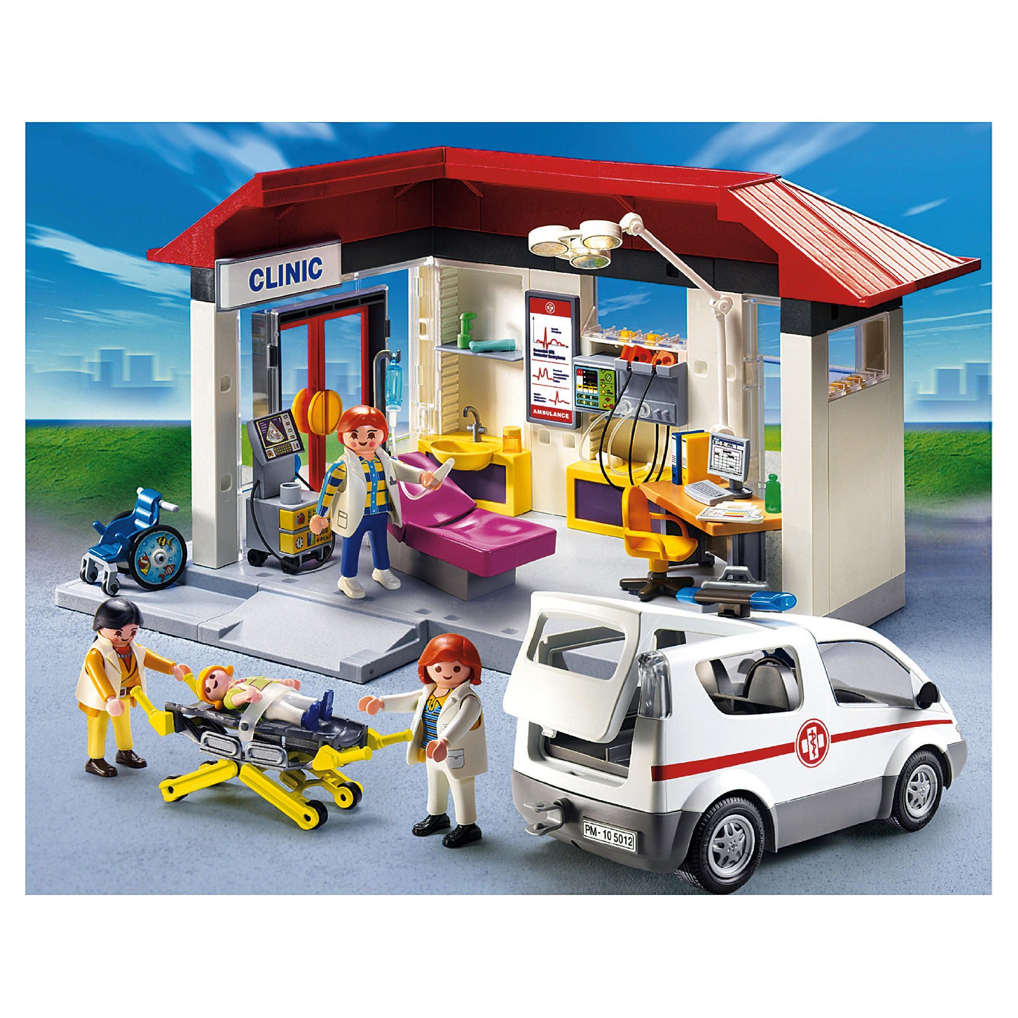 Playmobil Clinic With Emergency Vehicle