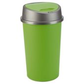 45L green touch top bin