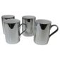 Tesco Metallic Set of 4 Mugs, Silver