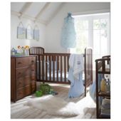 Kids Line La Jobi Nursery Furniture Room Set In A Box, Dark Walnut