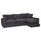 Valentino Right Hand Facing Chaise Sofa, Charcoal