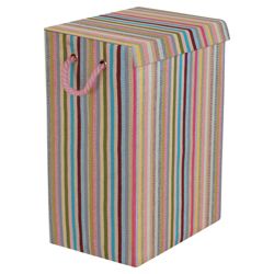 Minky foldable laundry basket