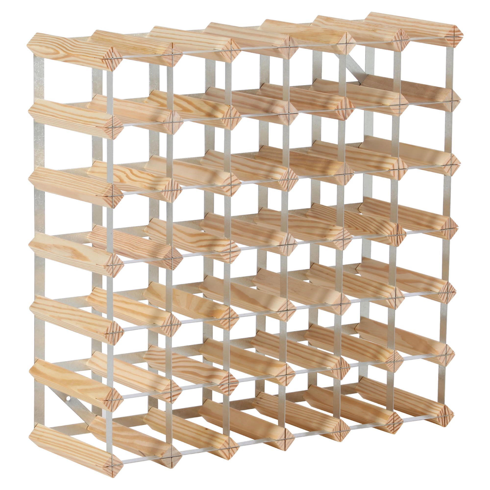RTA 42 bottle wine rack, Natural Pine