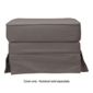 Louisa Loose Cover For Footstool, Charcoal