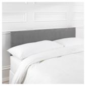 Mittal Single Faux Suede Headboard, Charcoal