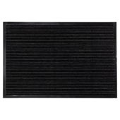 Stripe barrier door mats set, grey