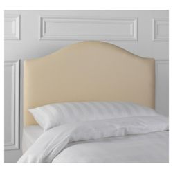 Laredo Single Faux Suede Headboard, Cream