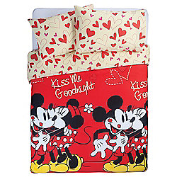 mickey and minnie double duvet cover set disney mickey and minnie 