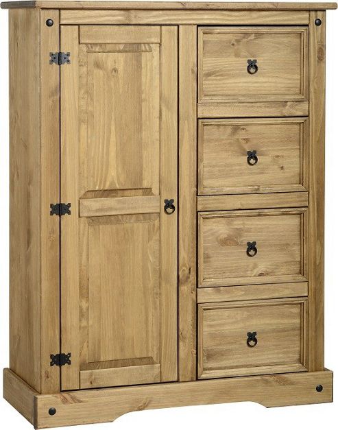 Image of Home Essence Corona 4 Drawer Low Wardrobe
