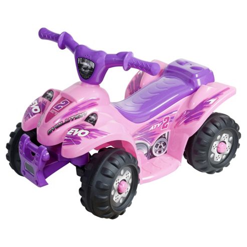 Image of Evo Atv Quad Bike Electric Ride-on, Pink & Purple