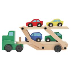 Melissa & Doug Wooden Toy Car Carrier