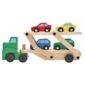 Melissa & Doug Wooden Toy Car Carrier