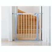 BabyDan Avantgarde Pressure Indicator Gate, Silver & Beech