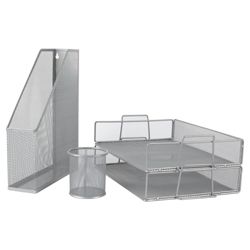 Mesh desk accessory set